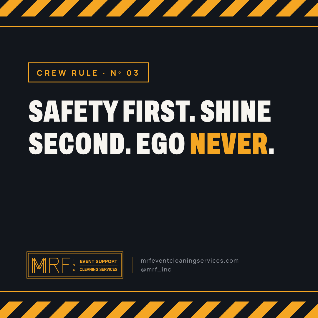 Crew rule Nº 3: SAFETY FIRST.